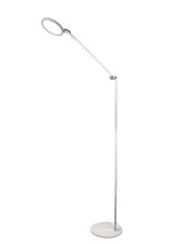 Regina - Piantana a Led Bianca orientabile in metallo H.135 cm Fabas Luce - Luce led 9W integrata CCT (3000K 4000K 5000K 6000K)
