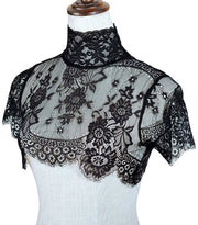 Pantaloni Corti con Cappuccio con Collo di Fiori e Cintura Removibile - Nero, L