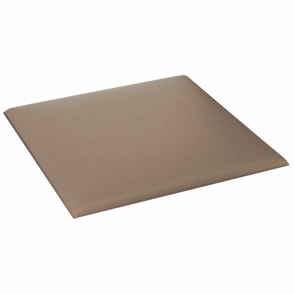 Testiera da Parete 12 pcs Cappuccino 30 x 30 cm Tessuto 4008325
