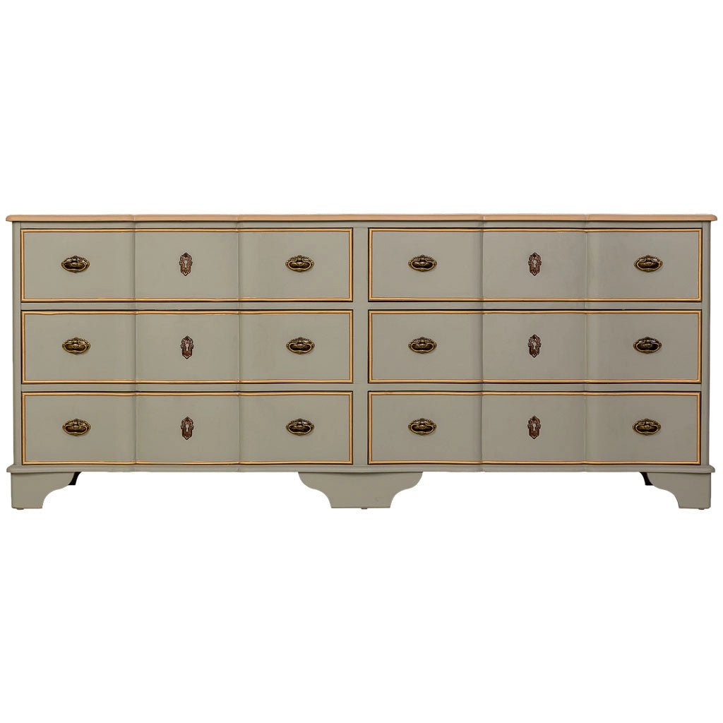 Credenza in legno 193x50x80h cm verde