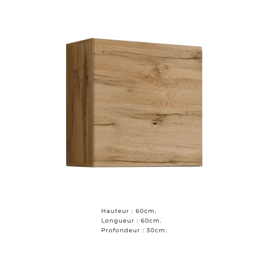 Set di mobili da salotto in stile industriale SWITCH M6. Colore rovere.