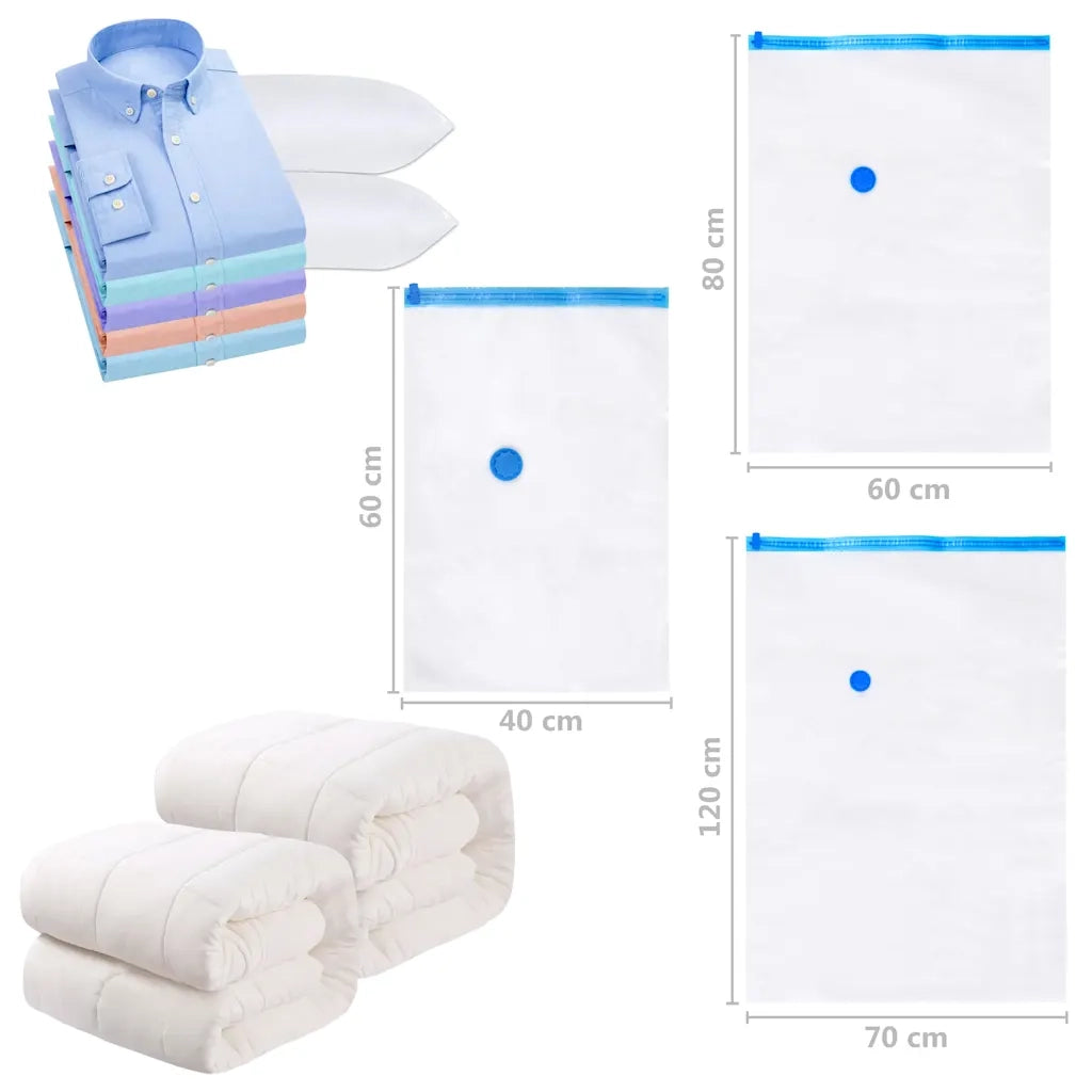 Sacchetti da Viaggio Sottovuoto per Vestiti 60x40 cm 50 pz CFW4583668