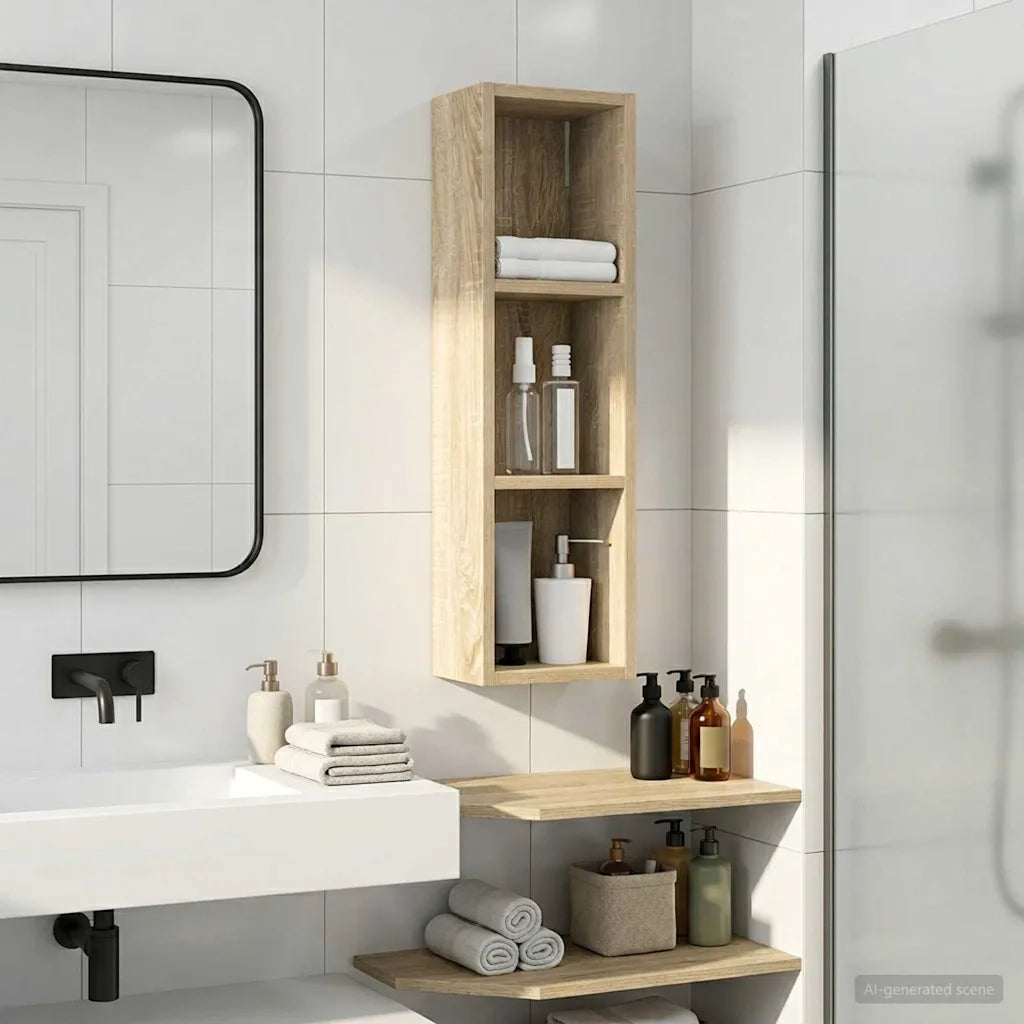 Armadio da bagno a muro Rovere Sonoma 20 x 14 x 70 cm 889297