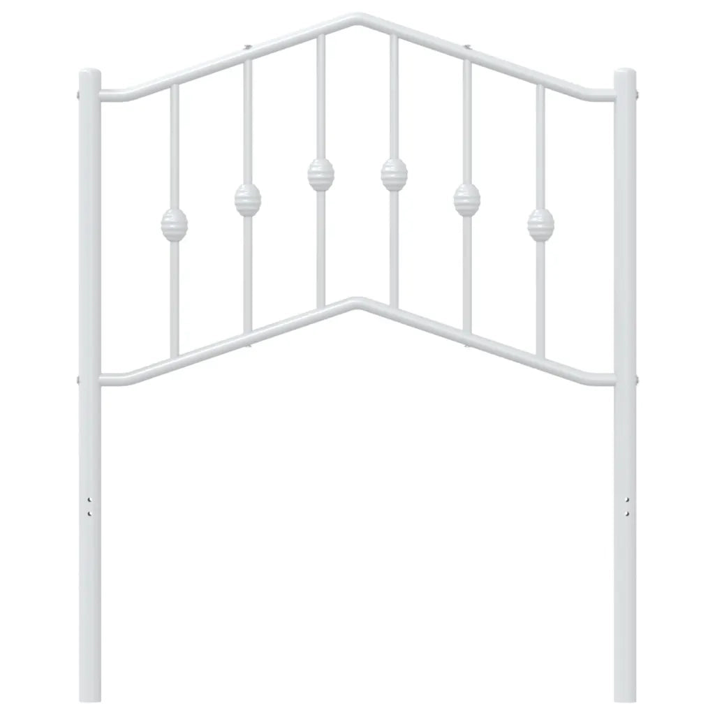 Testiera | Testata di Ricambio in Metallo Bianco 75 cm