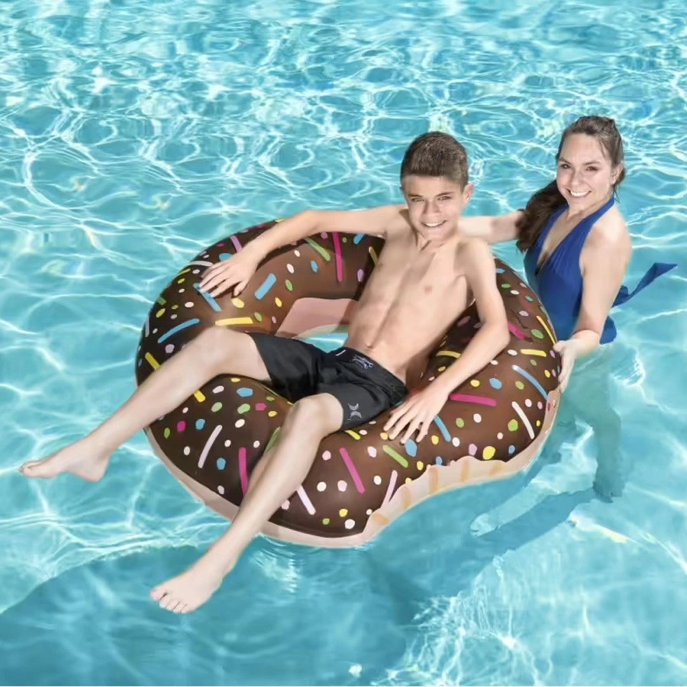 Trade Shop - Bestway Salvagente Fashion Ciambella Gonfiabile Donuts 2 Colori Assorti 107 Cm -