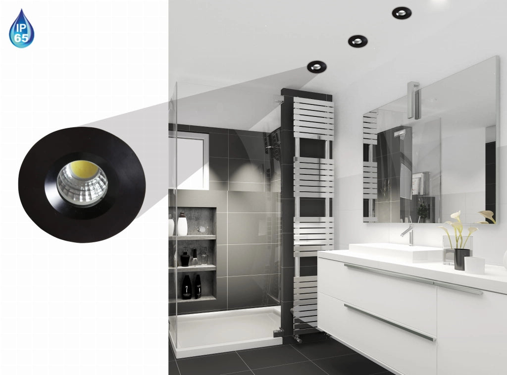 Faretto incasso Candellux SH-14 LED 3W IP65 6000K nero