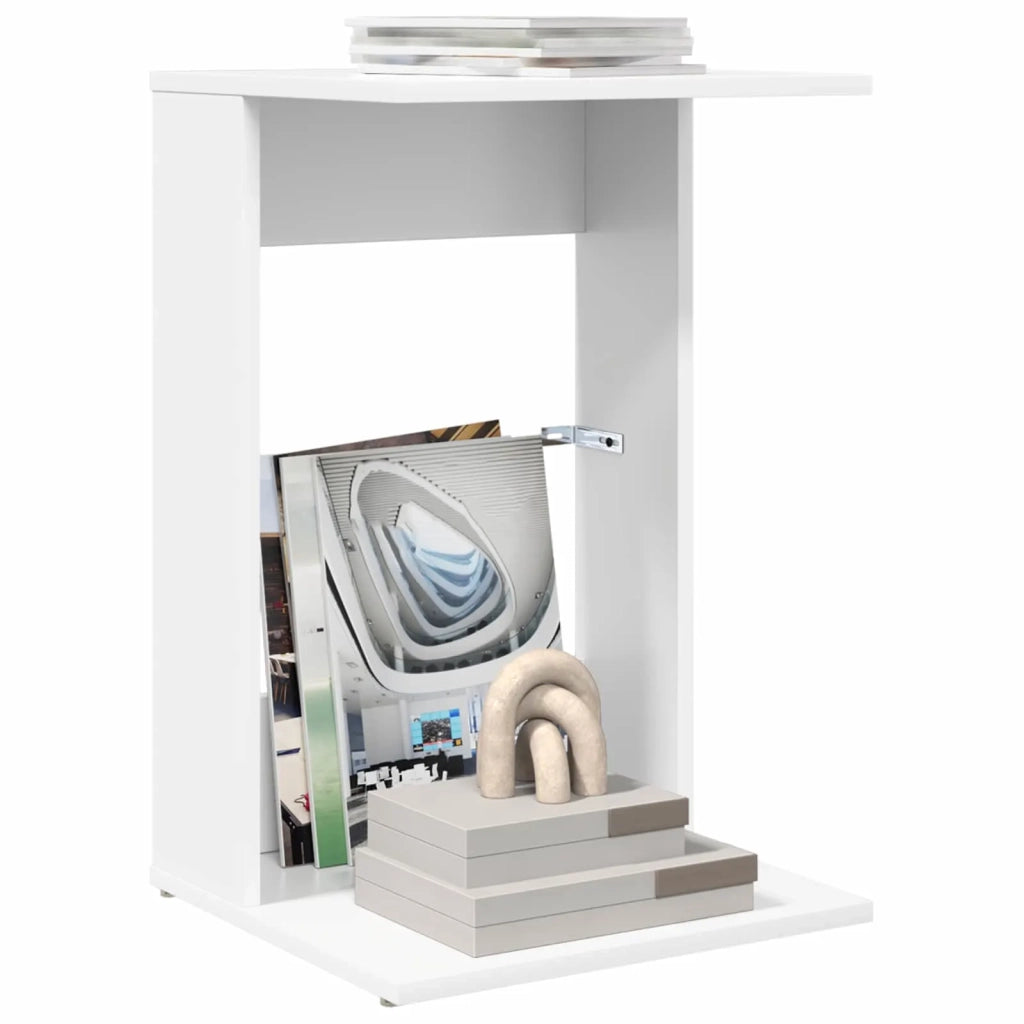 Tavolo laterale Bianco 40 x 38 x 62,5 cm Legno multistrato