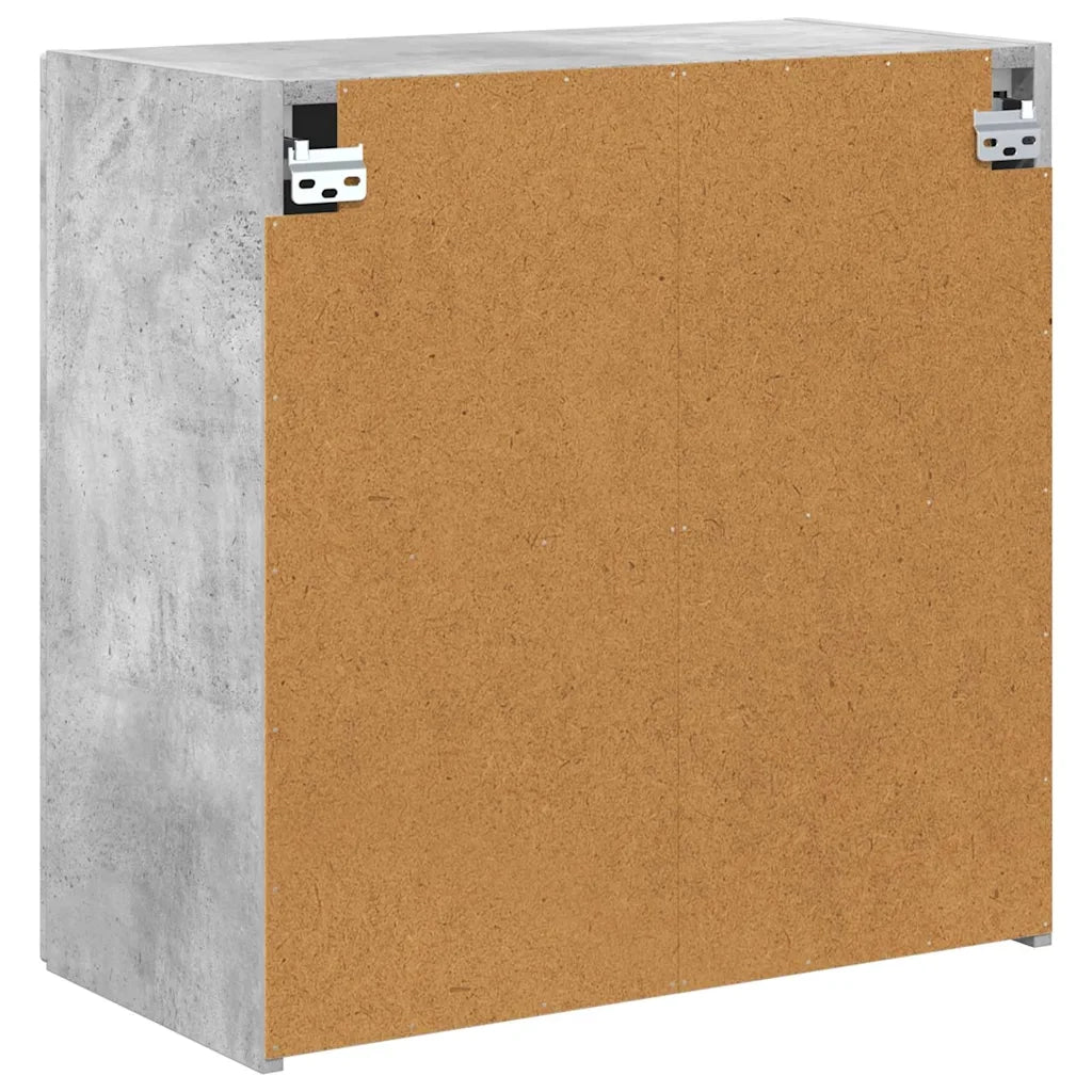 Mobile TV da parete Grigio cemento 59,5 x 31 x 60 cm