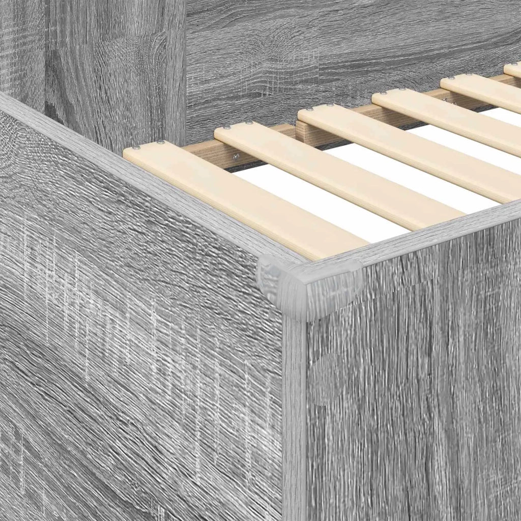 Struttura letto a castello con scrivania Grigio Sonoma 3410432