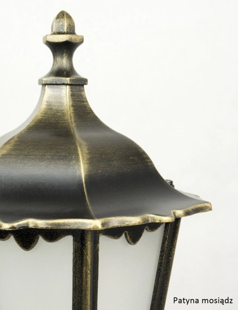 Lampada palo giardino Retro nera alluminio 114cm E27 IP43