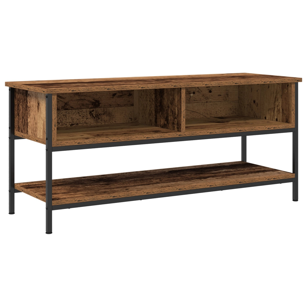 Mobile per TV  in legno vecchio 100x35x45 cm in legno ingegnerizzato e acciaio