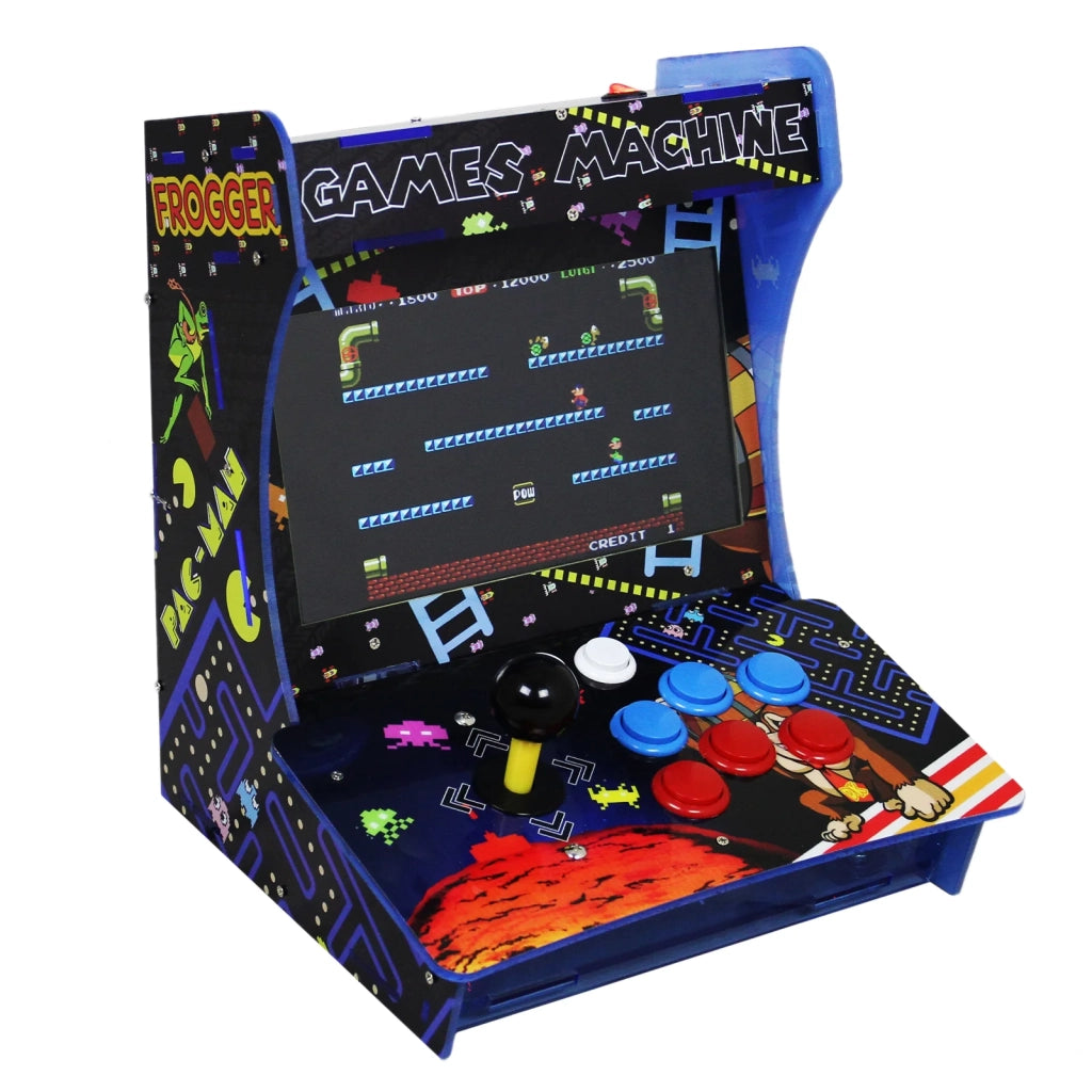 Mini Macchina Arcade con 1299 Giochi Anni 80-90 Vintage da Bar o da Tavolo