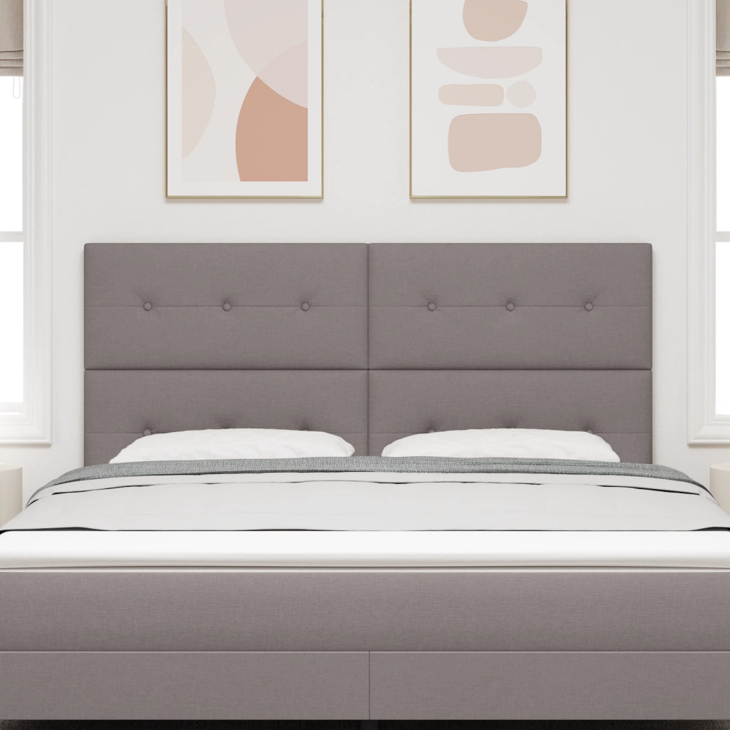 Testiera  Button Tufted Tortora 180 cm Tessuto
