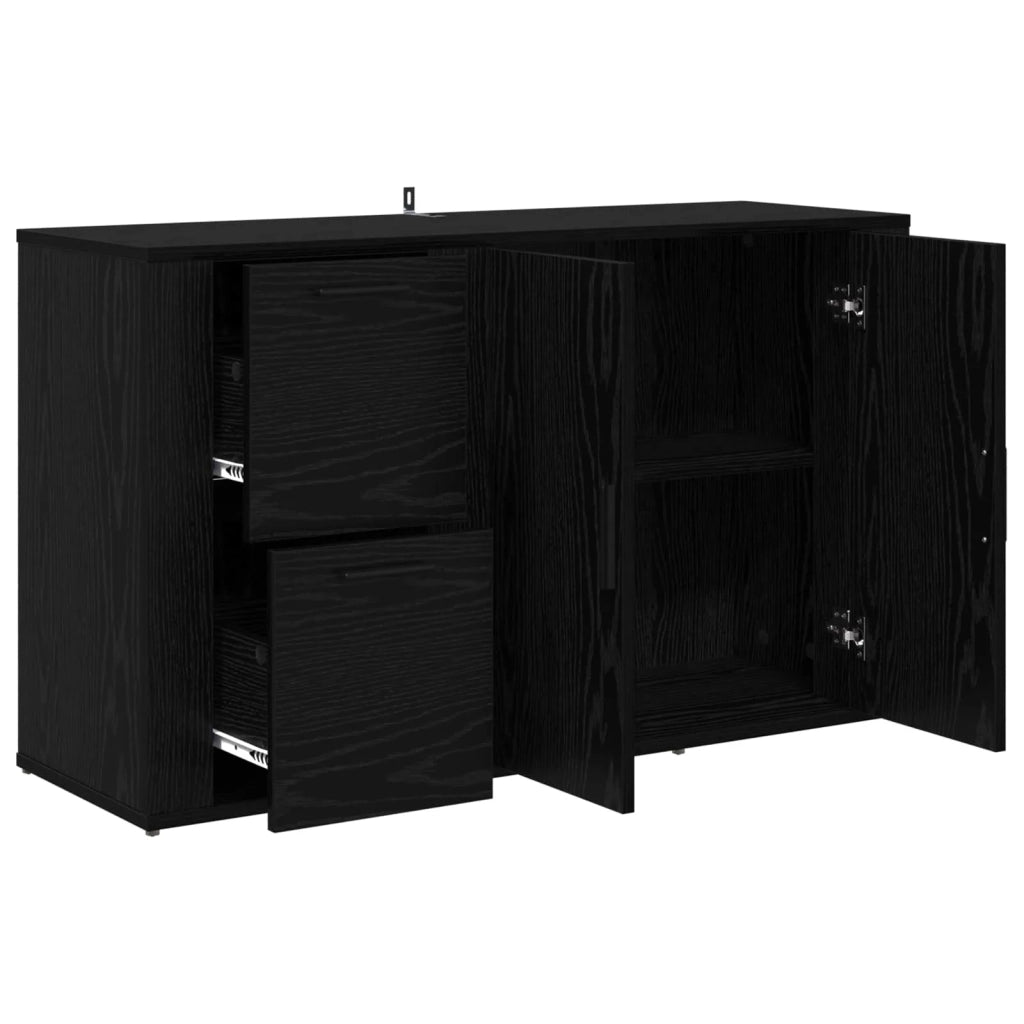 Credenza Rovere Nero 100 x 33 x 59.5 cm Legno multistrato 881140