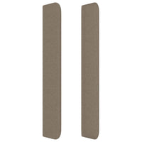 Testiera ad Orecchio Tortora 147x16x118/128 cm in Tessuto