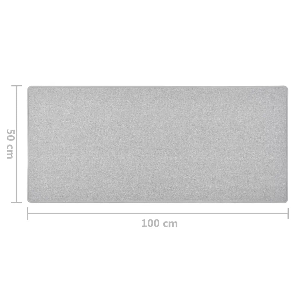 Tappeto Corsia Grigio Chiaro 50x100 cm 326988