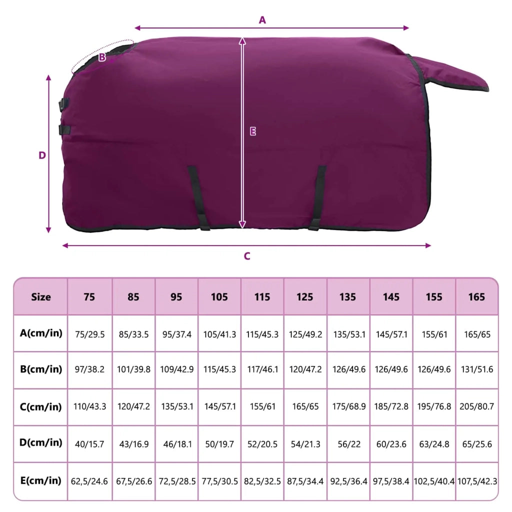 Coperta per Cavalli Verde Scuro e Nero 125 cm Poliestere CFW5879144
