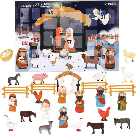 Calendario di Avvento per Bambini - 24 Giorni - Adatto per Bambini, Pre-Scolari e Adolescenti - Regali di Natale - Idoneo per Feste di Natale