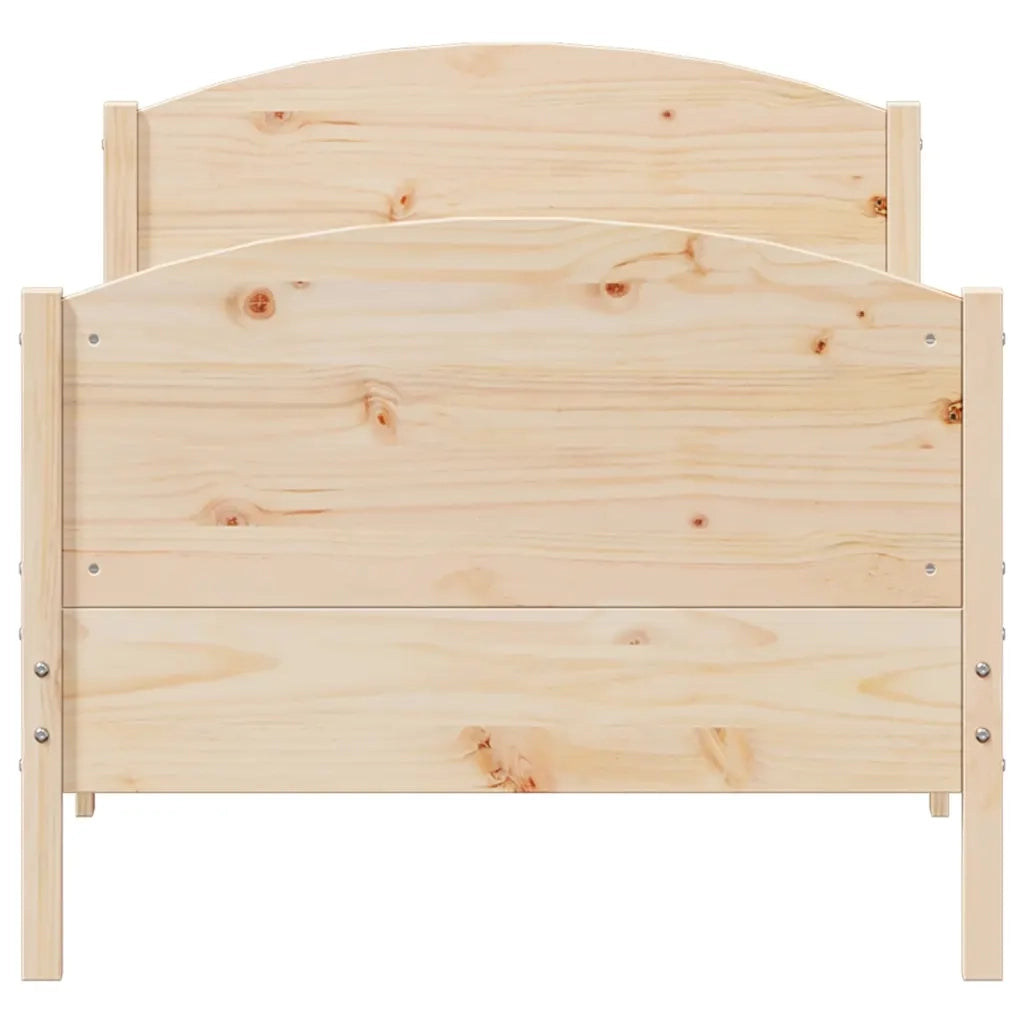 Giroletto senza Materasso 100x200 cm in Legno Massello di Pino 842562