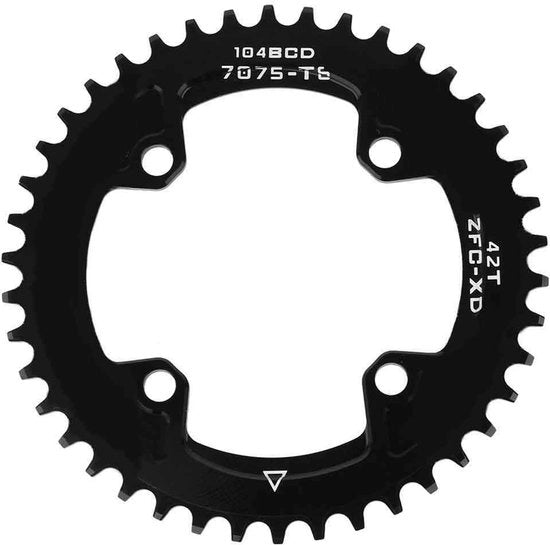 Catenaccio in Alluminio 40T/42T - Leggero - Sostenibile - Adatto per Crankset - Sostituzione Perfetta - Alta Affidabilità - Anello della Catenaccia