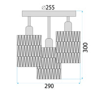 Lampada Boho APP1624-3C