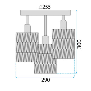 Lampada Boho APP1624-3C