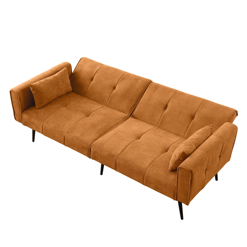 Divano Letto Futon Imbottito ¨C MINIMAL ¨C Tessuto, Pieghevole, 2 Posti