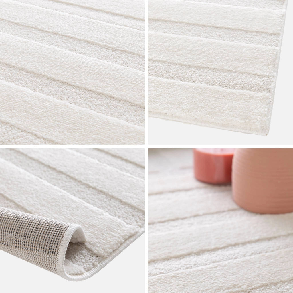 Tappeto interno con archi color crema