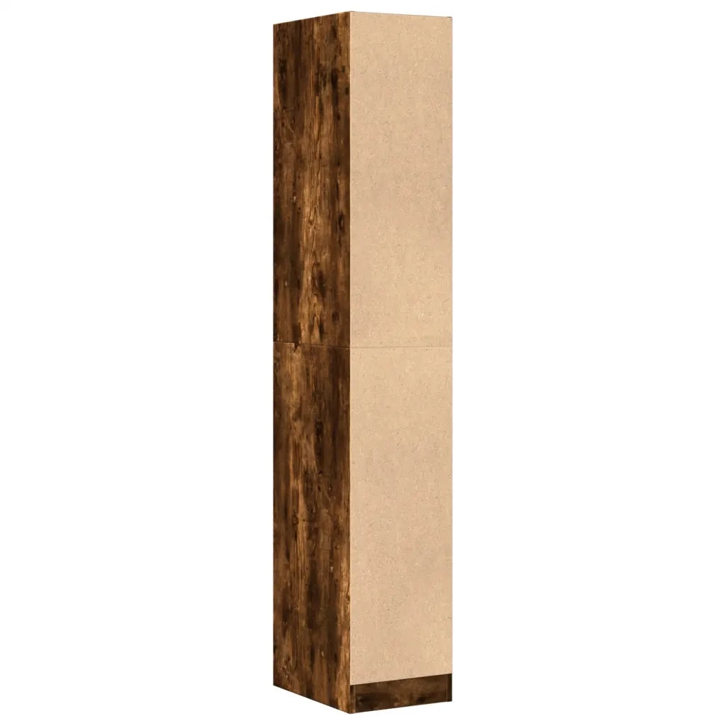 Armadietto da Farmacia Rovere Fumo 30x41x174,5 cm in Truciolato 3309631