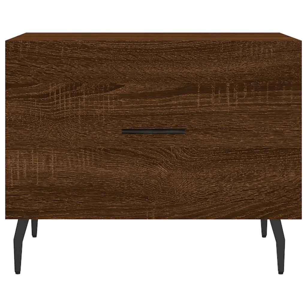 2 pz Tavolini salotto | Tavolino da caff¨¨ | Tavolino da Soggiorno Rovere Marrone 50x50x40 Legno Multistrato