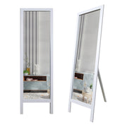 Crea, Specchio Forma Rettangolare, 45x145h cm Bianco