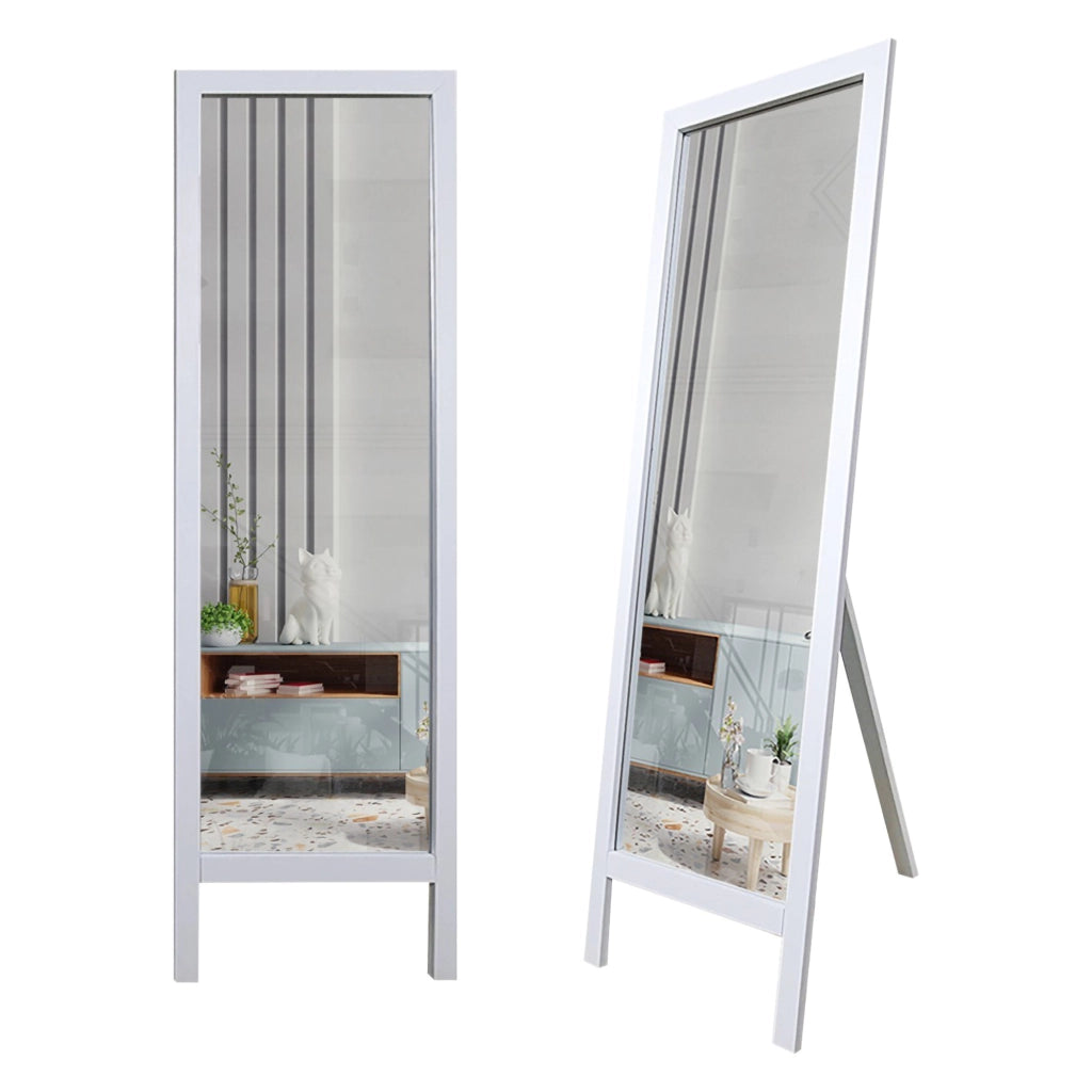 Crea, Specchio Forma Rettangolare, 45x145h cm Bianco