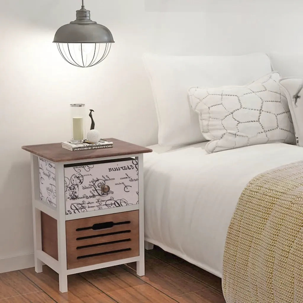 Comodini 2 Pezzi-Set di 2 Tavolino da notte In Legno