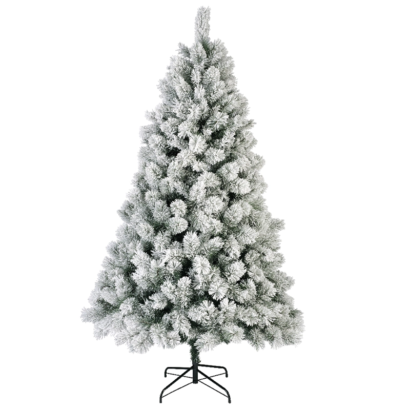 Albero di Natale Vancover innevato H 240 x 152 cm