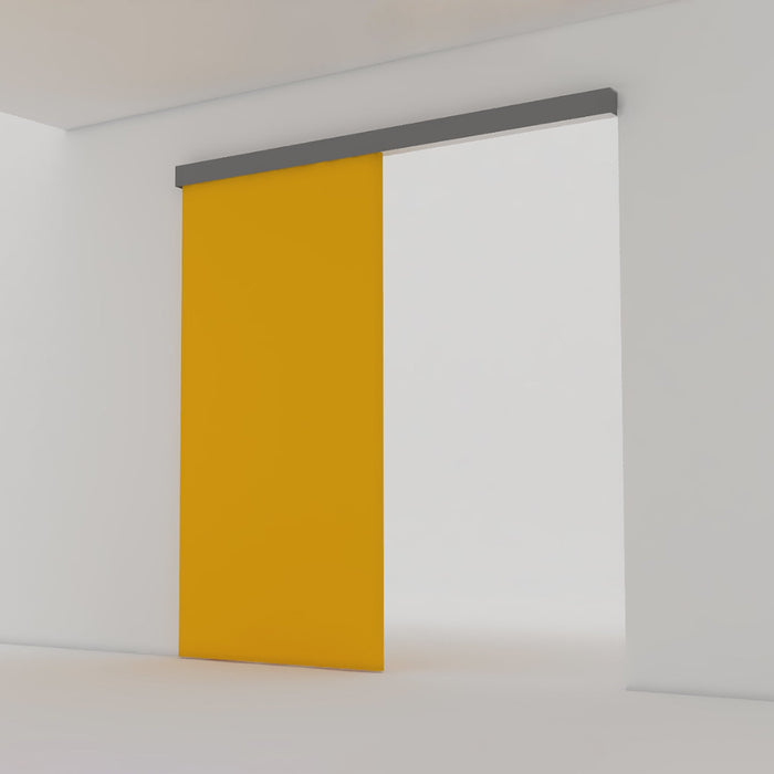 Binario per Porte Scorrevoli con Kit di Accessori 200 cm in Alluminio Emuca