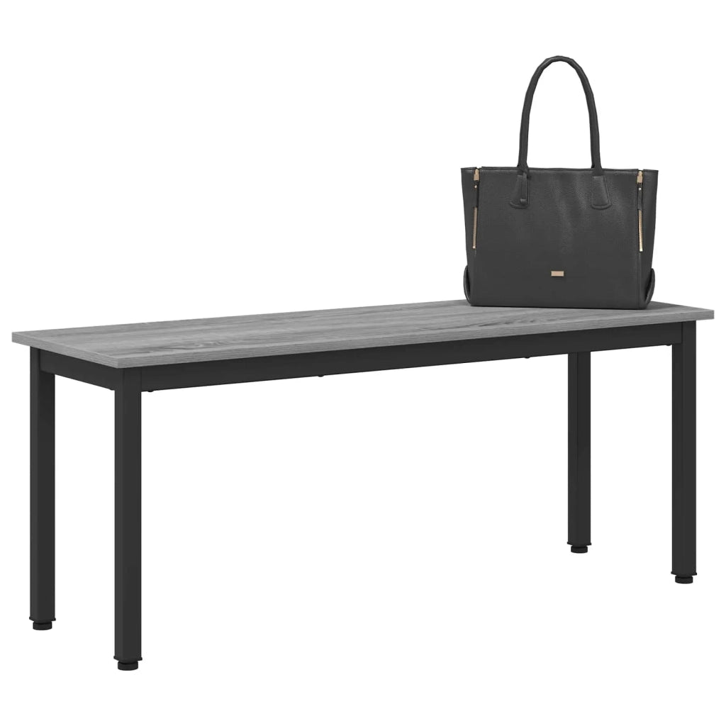 panchina Grigio Sonoma 110 x 35 x 45 cm Legno multistrato 892599