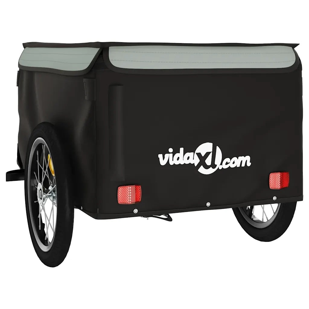 Rimorchio da Bici Nero e Grigio 45 kg in Ferro CFW4130756