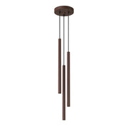 Lampada a sospensione PASTELO 3P marrone