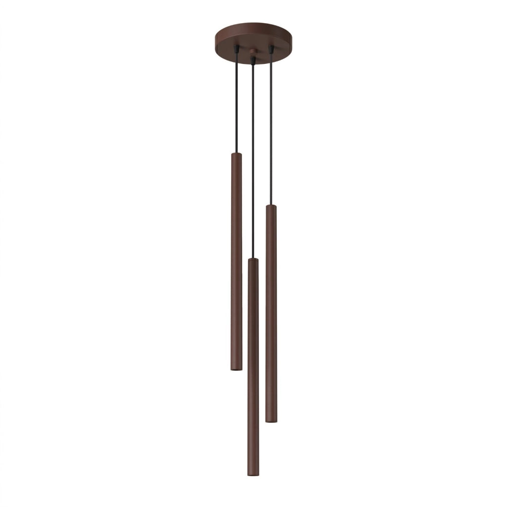 Lampada a sospensione PASTELO 3P marrone
