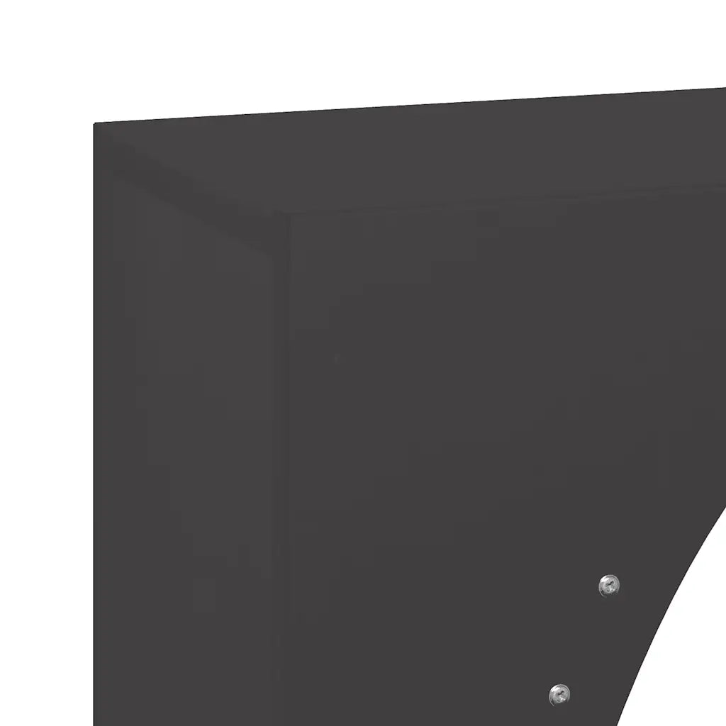 vidaXL Rastrelliera per Legna da Ardere Nera 50x23x100 cm