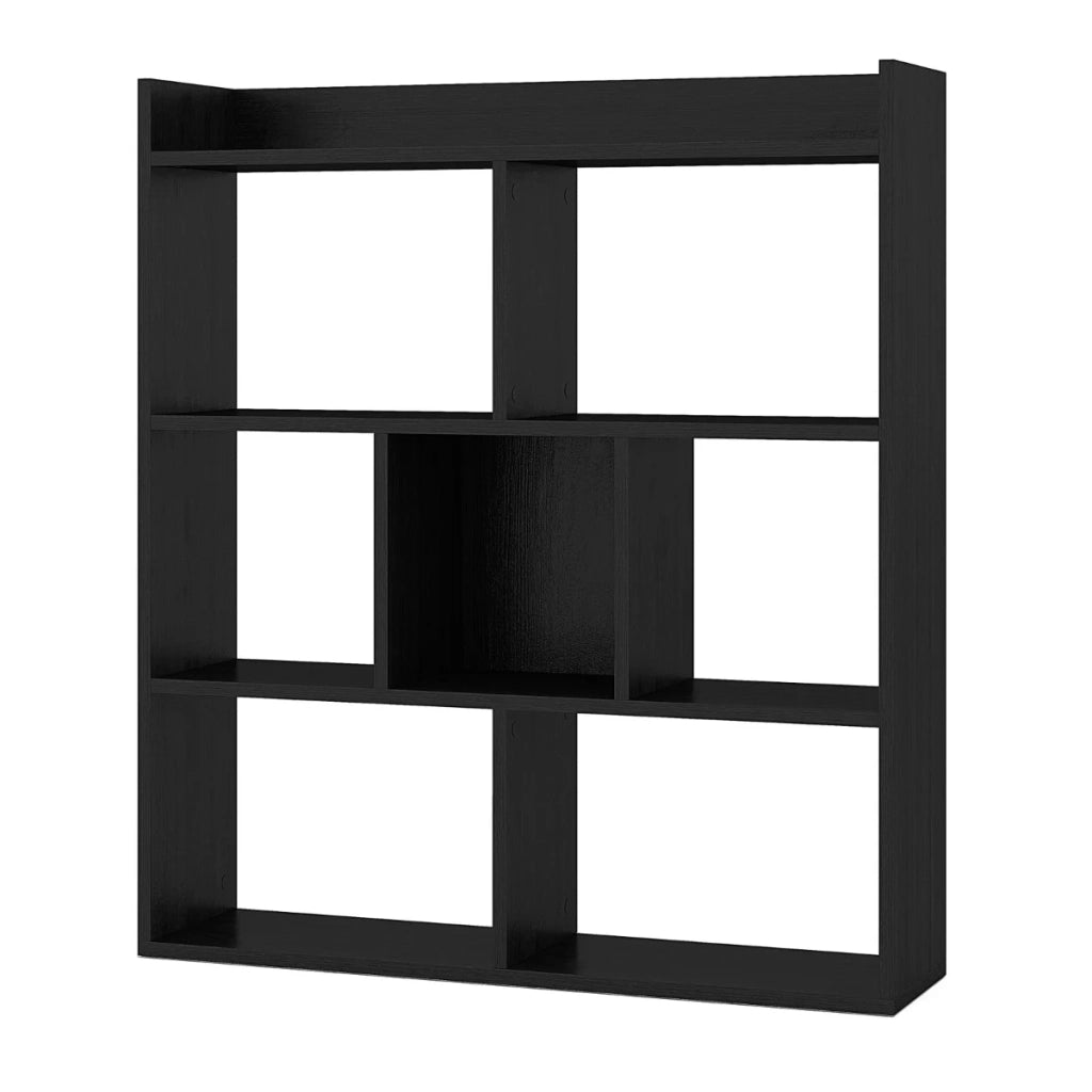 Libreria 80 x 20 x 90 cm ampio spazio di archiviazione design moderno in legno nero 20_0014808