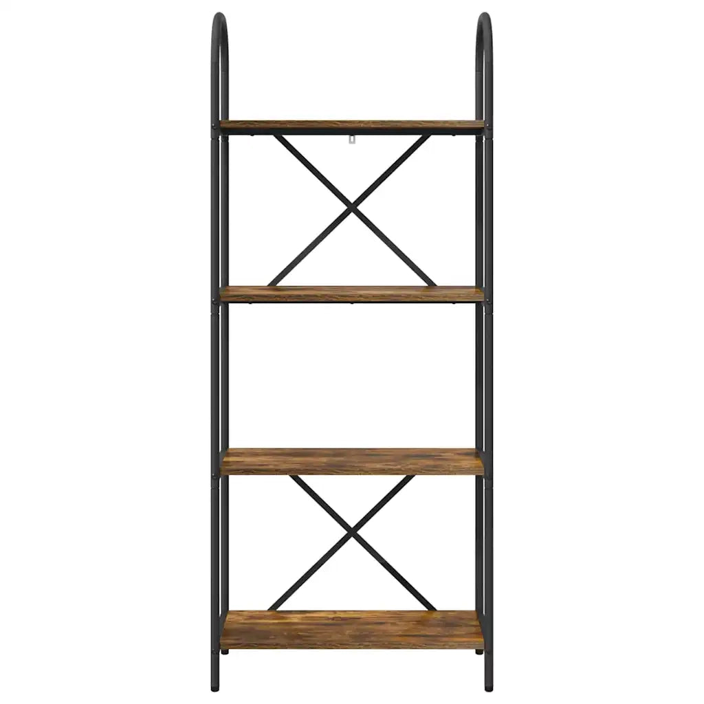 Libreria-Scaffale per Libri-Mobile di Stoccaggio Rovere fum¨¦ 60 x 30 x 146 cm Legno multistrato 360950
