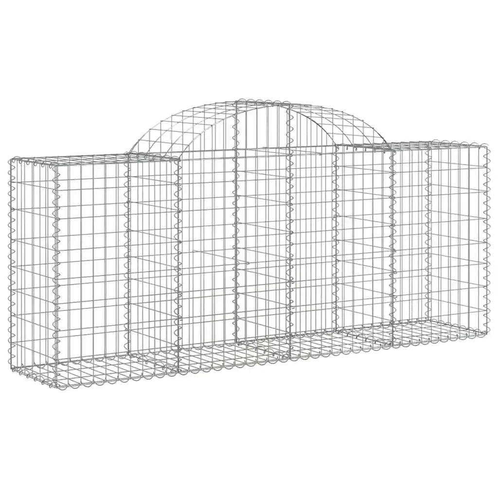 Cesti Gabbioni ad Arco 13 pz 200x50x80/100 cm Ferro Zincato 3146310