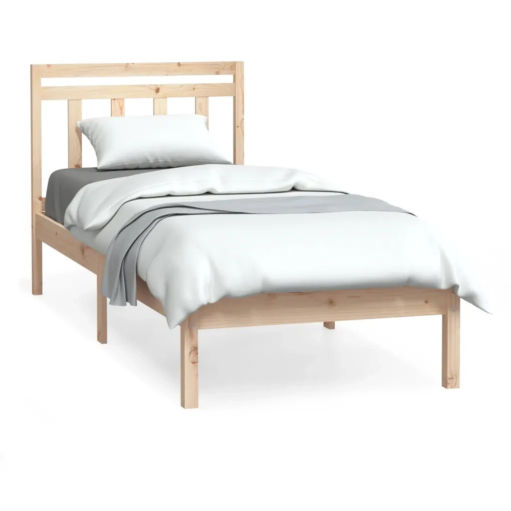 Giroletto-Struttura Letto 75x190 cm Small Single in Legno Massello 282358
