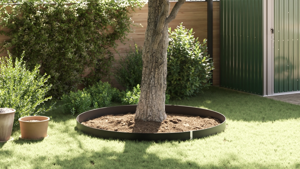 Barriera per radici  con guide di collegamento Nera 1x5 m 1,5 mm HDPE
