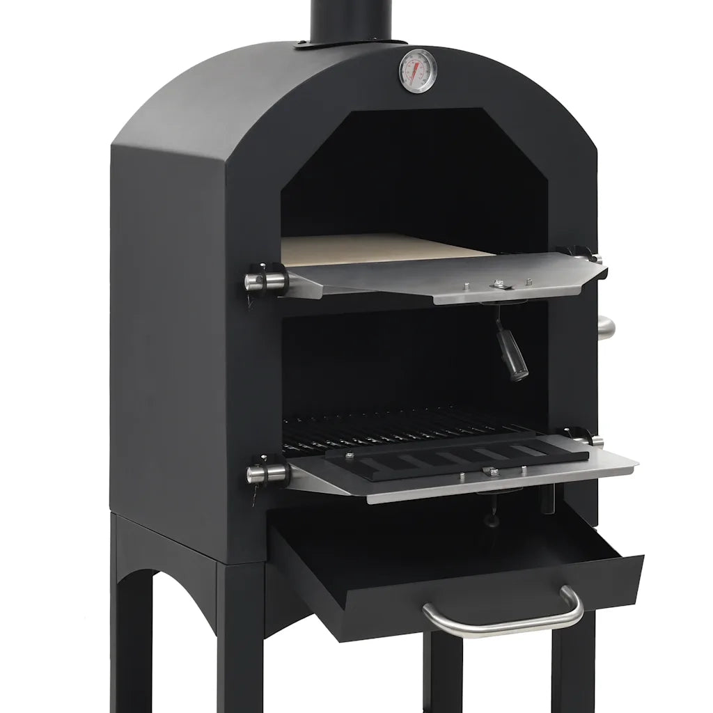 Forno Pizza Esterno a Carbonella con Pietra Refrattaria 44279
