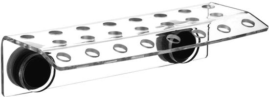 Accessorio per acquario con 23 aperture - Chiusura magnetica - Acrilico - Idoneo per acquari con acqua salata - Montaggio solido - Disegno stratificato - Accessorio per acquario