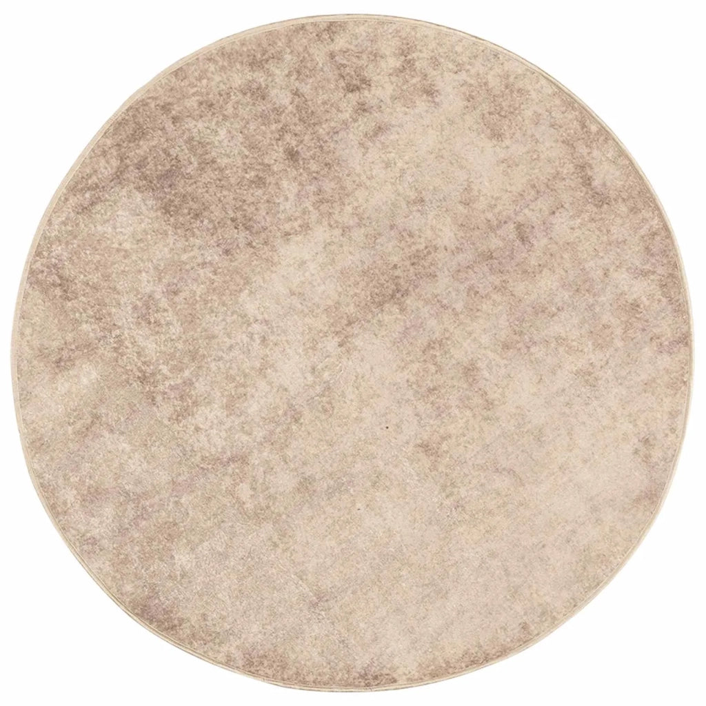 Runner Tappeto MARSA Beige 120 x 120 cm Poliestere e PVC 42023101