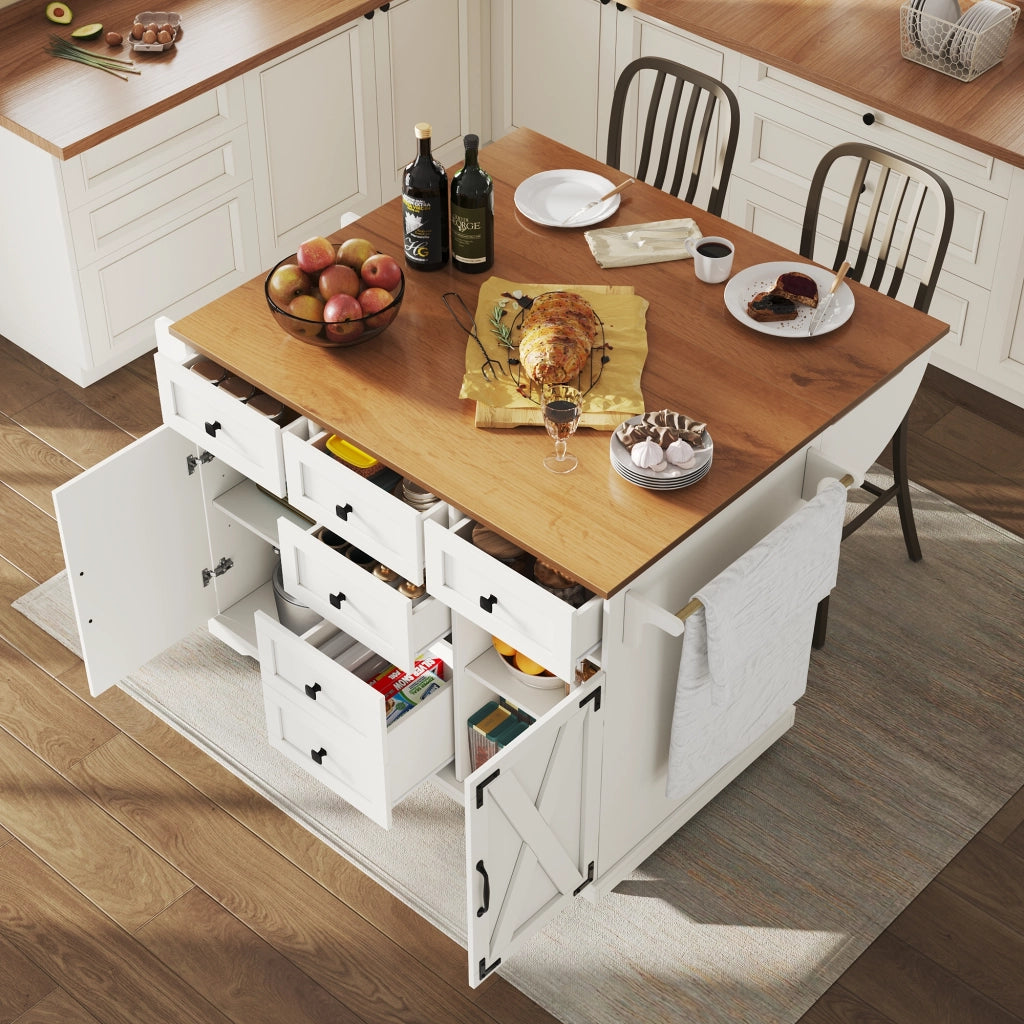 Carrello da cucina pieghevole con vano contenitore; tavolo ribaltabile multifunzione in MDF e metallo per cucina
