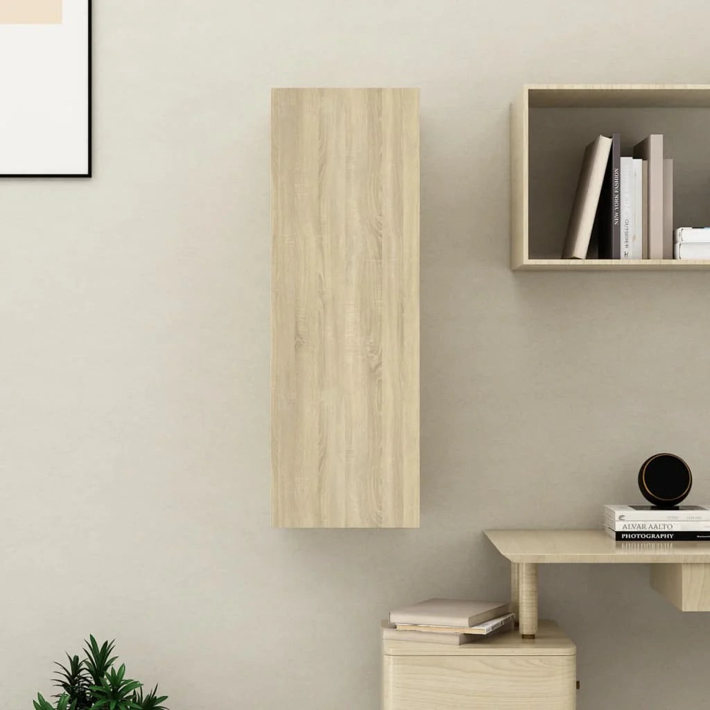 Mobile TV multimediale mensola TV credenza TV sala da pranzo soggiorno camera da letto rovere Sonoma 30,5 x 30 x 90 cm legno ingegnerizzato marrone 02_0027524